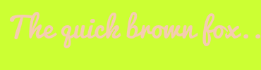 Image with Font Color F5CCB0 and Background Color CCFF33